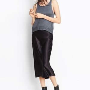Vince Satin midi skirt